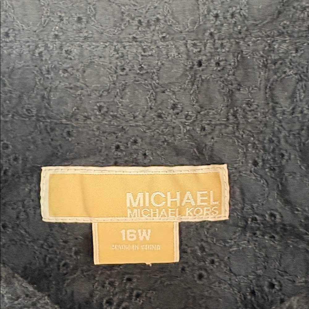 Michael Kors Shirt Woman's 16W Button Down - Picture 4 of 7